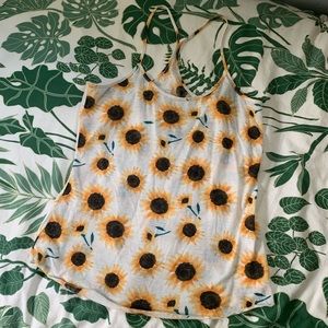 Women’s Urban Outfitters Sunflower Racerback Tank